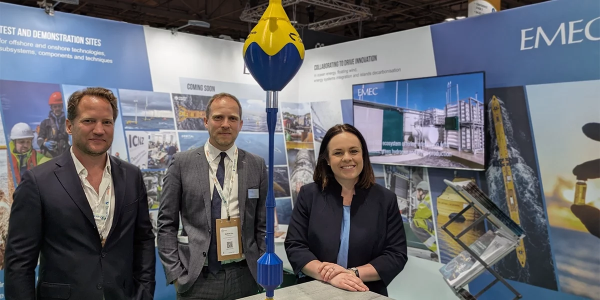 Corpower and EMEC with Deputy First Minister at All-Energy